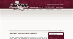 Desktop Screenshot of midstateconcrete.com