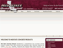 Tablet Screenshot of midstateconcrete.com